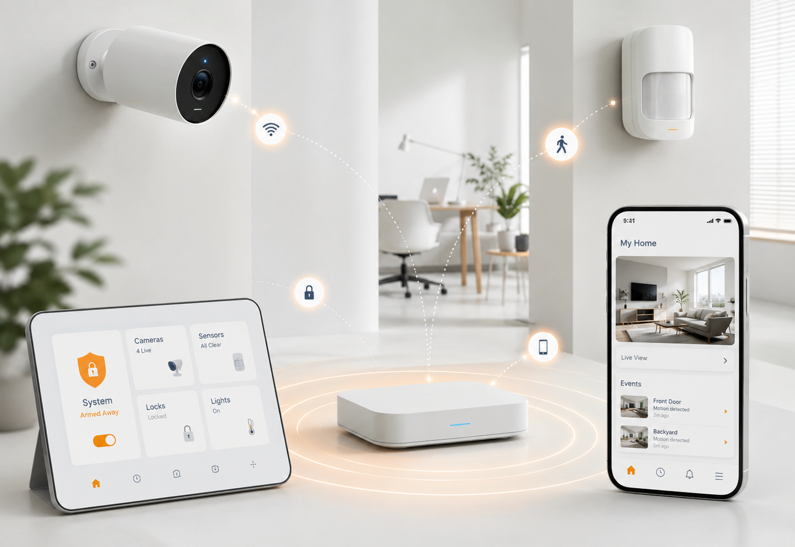 Smart security devices and app